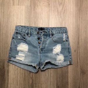 High rise shorts